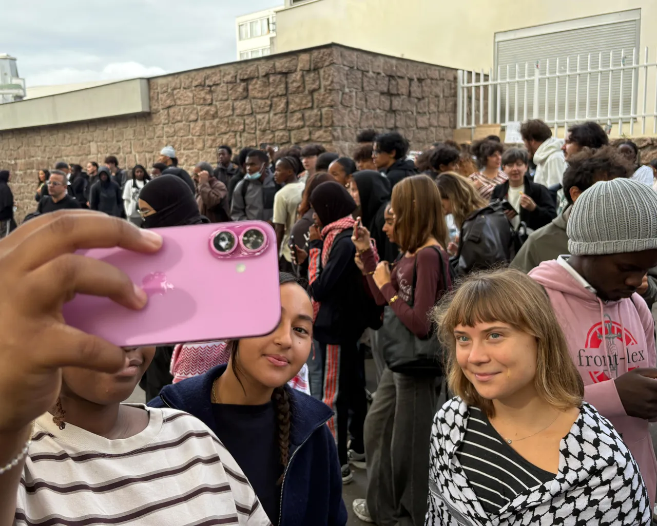 Greta Thunberg joins French student protests over school conditions and teacher shortages